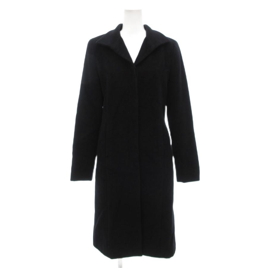 ANAYI アンゴラ ショールカラー ロングコート 黒 アナイ ANAYI ロングコート アンゴラ 36 黒 ブラック /UO □GY18