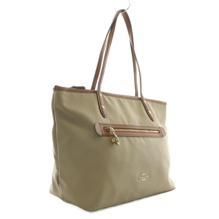 COACH（コーチ） トートバッグ ハンド キャンバス レザー ロゴ