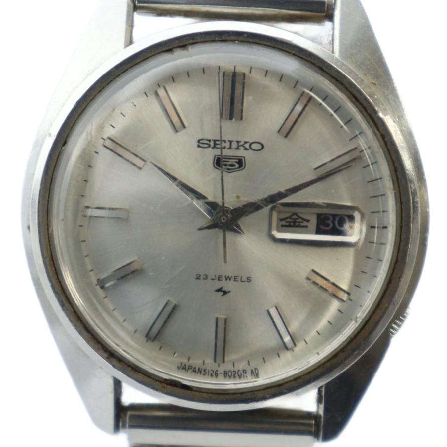 【稼働品・希少】SEIKO 5126-8060 自動巻き腕時計 希少文字盤 セイコー SEIKO 5126-8060 ファイブ 5 腕時計 ウォッチ 自動巻き