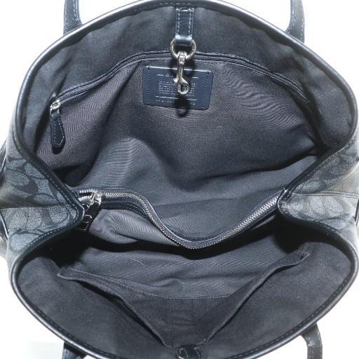 COACH（コーチ） トートバッグ ハンド PVC レザー シグネチャー 総柄