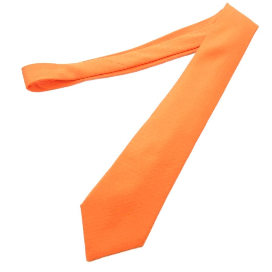 【中古】エルメス HERMES 美品 ネクタイ レギュラータイ H柄 Hモチーフ シルク オレンジ /AE ■GY18 ☆AA★ メンズ HERMES（エルメス） 美品 ネクタイ レギュラータイ H柄 Hモチーフ