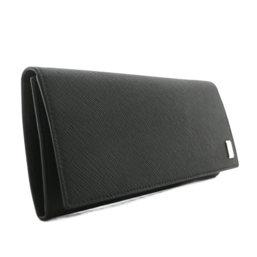 dunhill ブラックレザー 長財布 箱付き Dunhill ダンヒル レザー ブラック メンズ 長財布 箱付き｜Yahoo