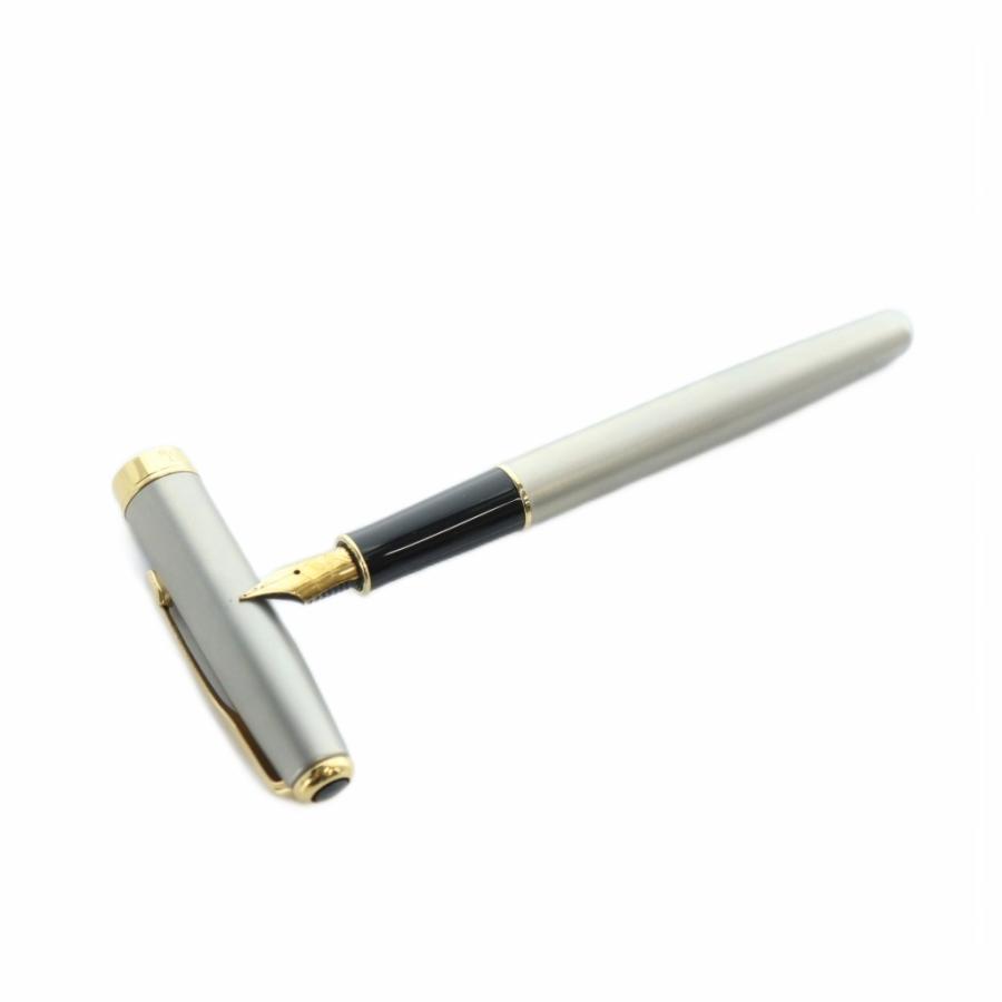 パーカー parker 万年筆 筆記用具 文房具 ロゴ シルバー色 筆記未確認