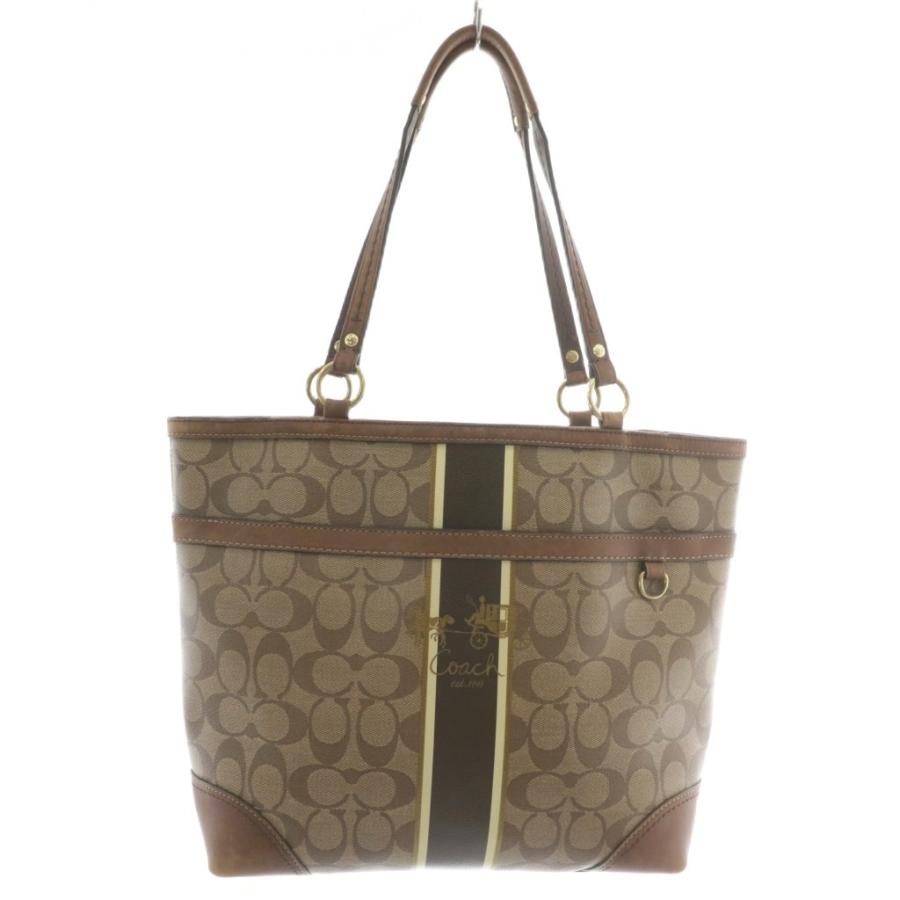 COACH（コーチ） トートバッグ ハンド PVC レザー シグネチャー
