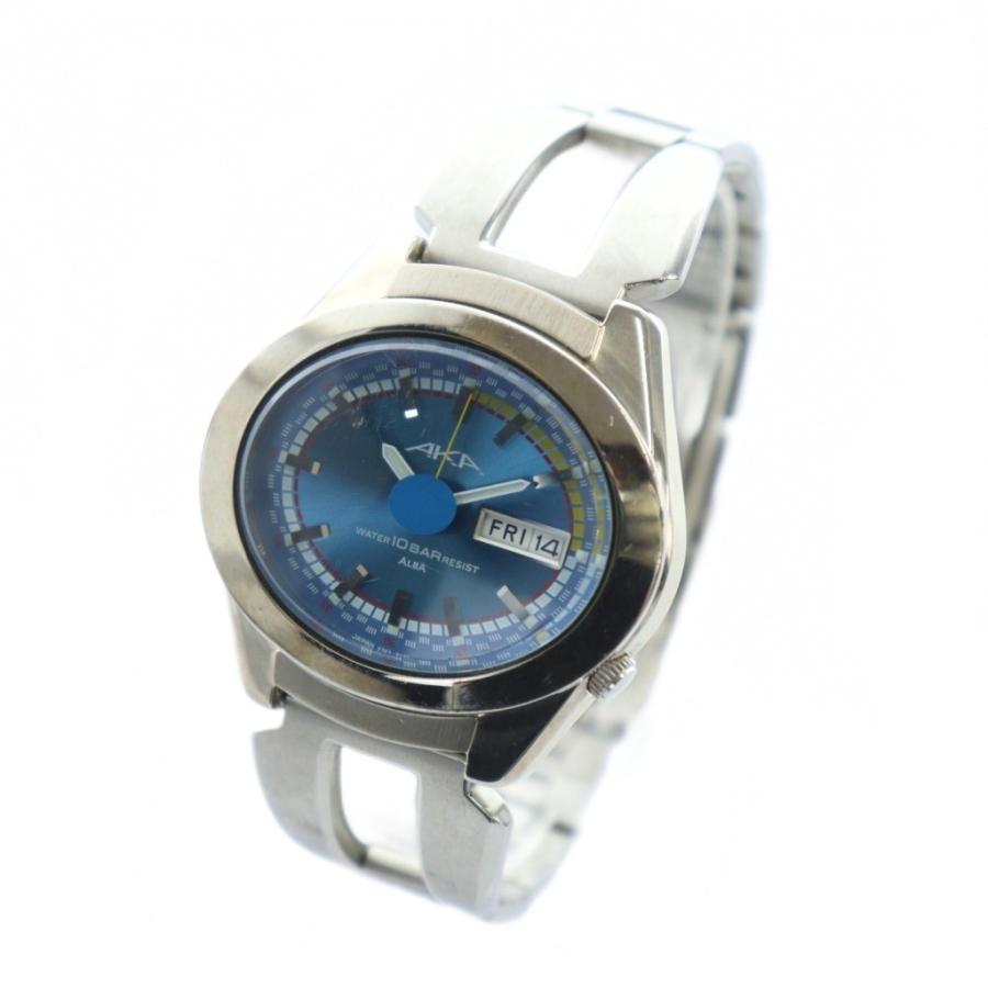 SEIKO セイコー アルバ/腕時計  楕円型/オレンジ文字盤/SS/ V743-5A10/AKA/クォーツ   シルバーカラー ユニセックス / 240001198486 SEIKO セイコー アルバ/腕時計 楕円型/オレンジ文字盤/SS/ V743-5A10
