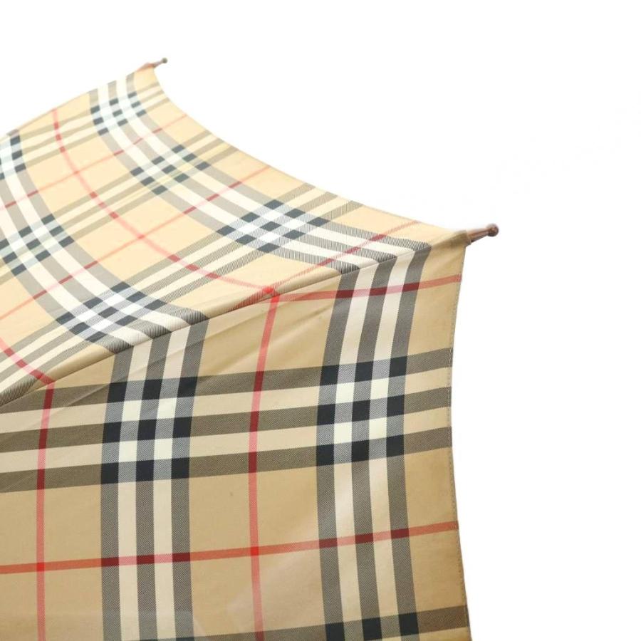 【新品未使用】Burberrys 長傘 雨傘 ノバチェック 総柄 バーバリーズ Burberrys 雨傘 長傘 チェック柄 ノバチェック ロゴ 茶