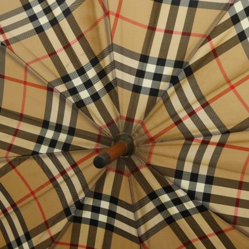 バーバリーズ Burberrys 雨傘 長傘 チェック柄 ノバチェック ロゴ 茶