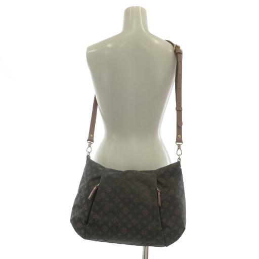 russet グレー ショルダーバッグ ラシット RUSSET ショルダーバッグ ナイロン ロゴ 総柄 グレー /XZ