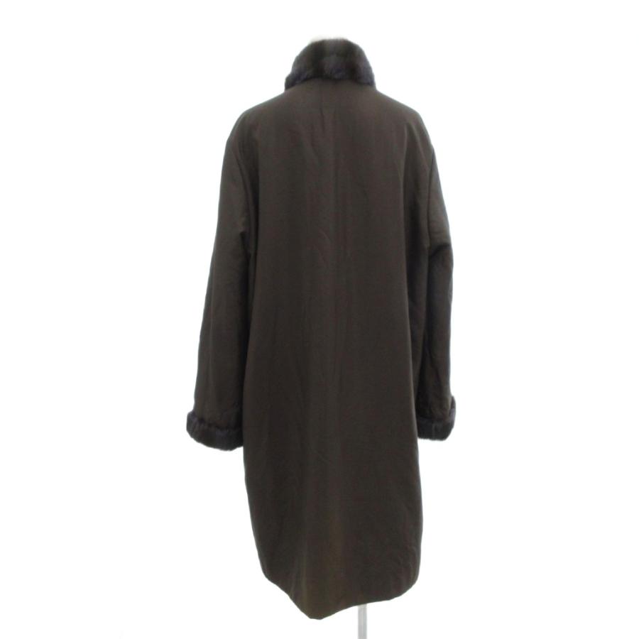 BALMAIN バルマン　リバーシブルコート　シルク100% ラビット　レッキス バルマン BALMAIN リバーシブル コート ロング シルク ラビットファー