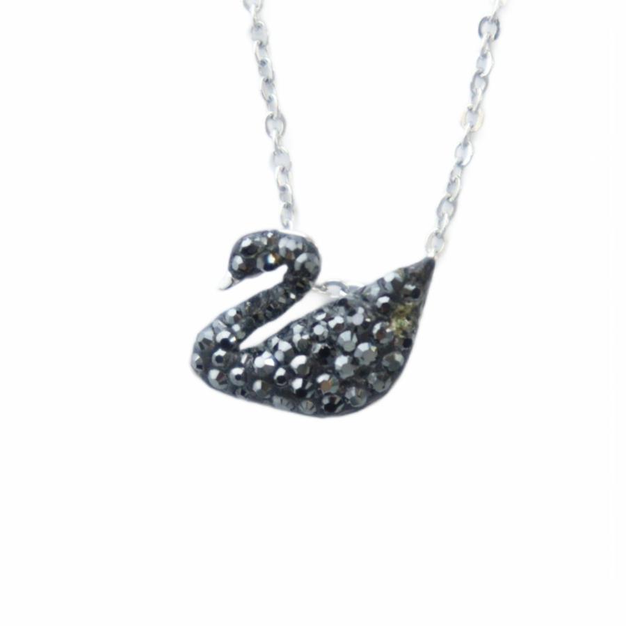 スワロフスキー SWAROVSKI ネックレス アクセサリー ブラックスワン