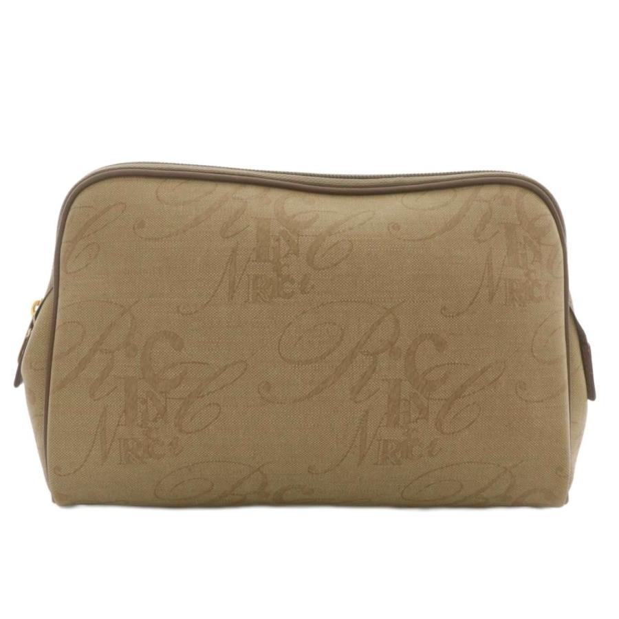 【NINA RICCI】ニナリッチ ロゴ 2WAYクラッチ PVC×レザー 茶 レディース ショルダーバッグ NINA RICCI - 【NINA RICCI】ニナリッチ ロゴ 2WAYクラッチ PVC×レザー