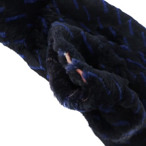 エンバ EMBA 毛皮コート シェアードミンク ロング 総柄 長袖 ネーム