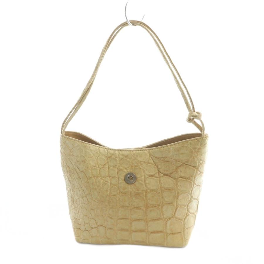 ギラロッシュ Guy Laroche ハンドバッグ トート クロコレザー ワニ革  