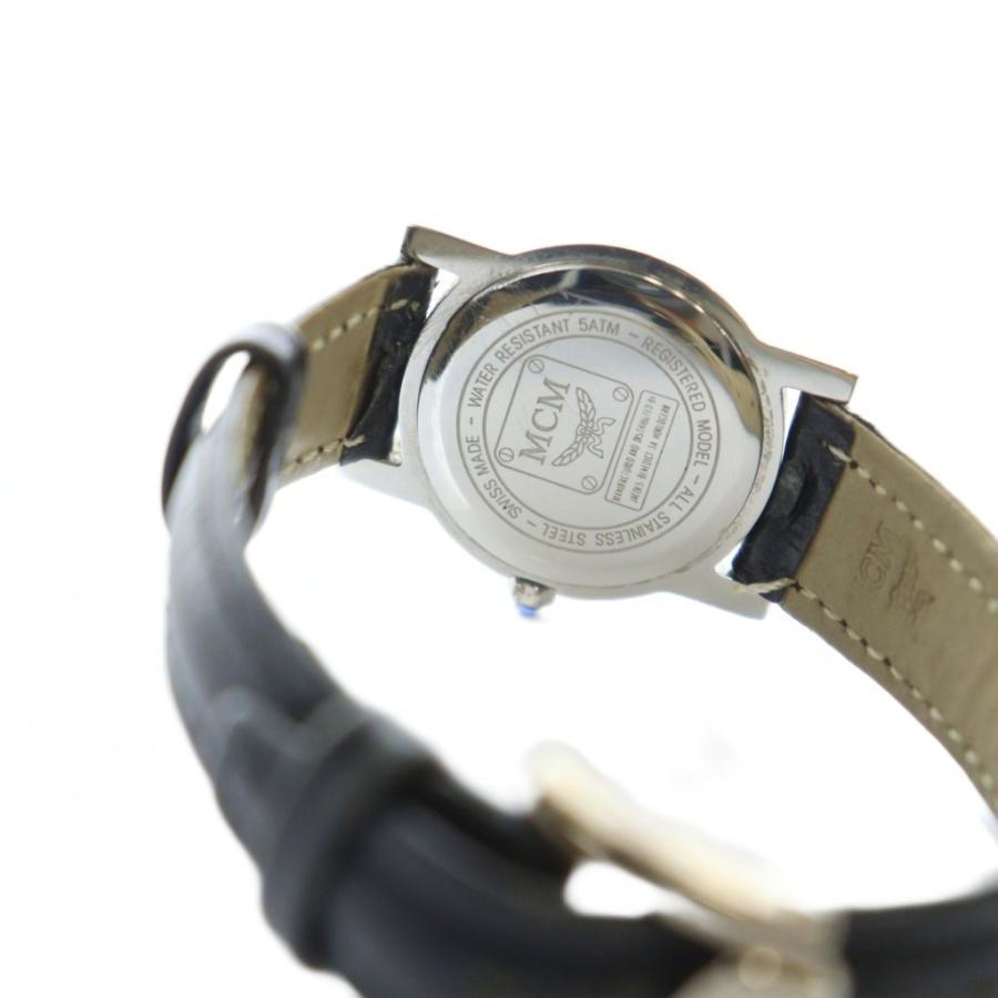 MCM エムシーエム　クォーツ エムシーエム MCM 腕時計 ウォッチ クォーツ 白文字盤 ロゴ レザー