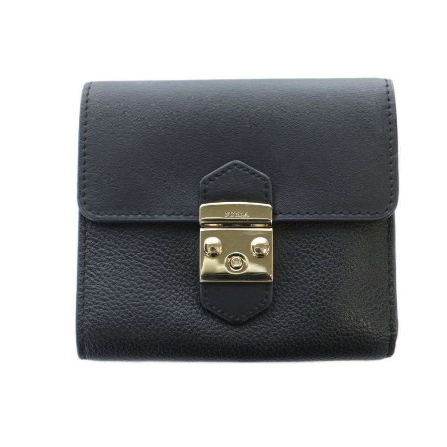 フルラ メトロポリス  二つ折り財布 FURLA（フルラ） メトロポリス 二つ折り 財布 ウォレット レザー 黒