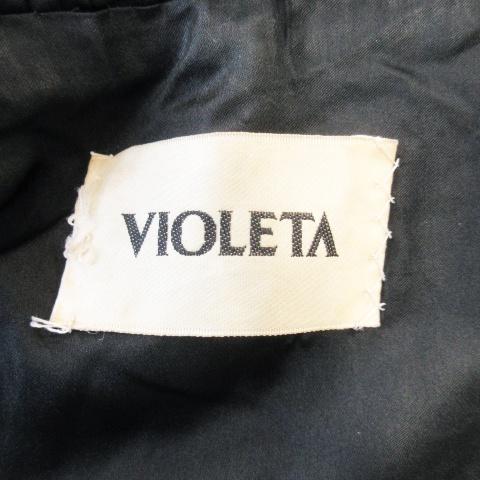 【中古】ヴィオレッタ VIOLETA ファーコート 毛皮 セーブル ロング丈 スタンドカラー F マルーン /CK7 ■GY18 ヴィオレッタ VIOLETA ファーコート 毛皮 セーブル ロング丈 スタンド