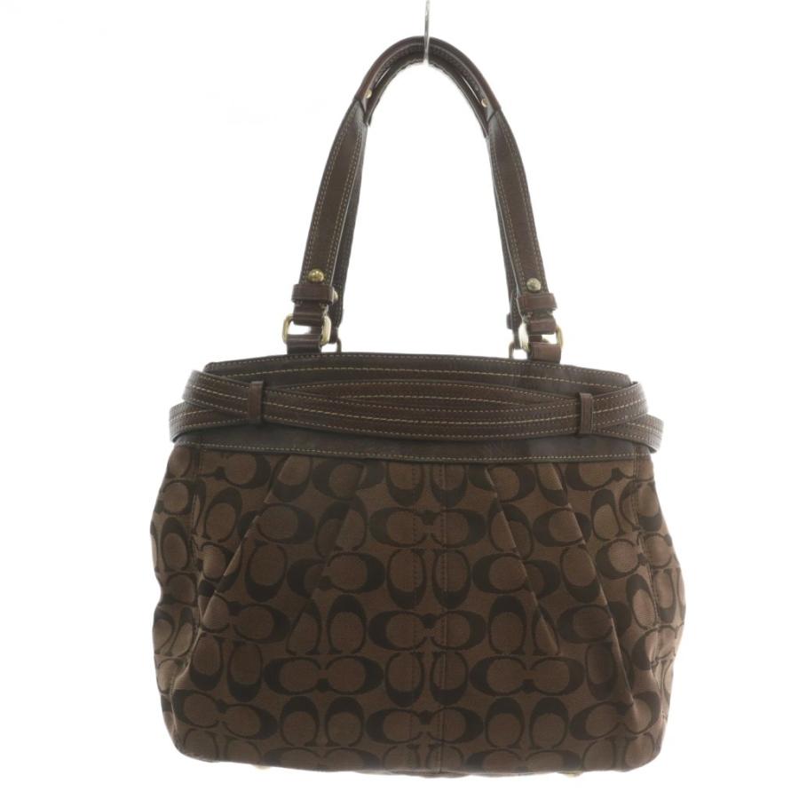 COACH（コーチ） ハンドバッグ トート キャンバス レザー シグネチャー