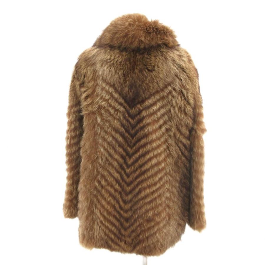 KB FUR ビーバーファー 毛皮 コート 9-11号 男性用の新品ブラウンの長毛