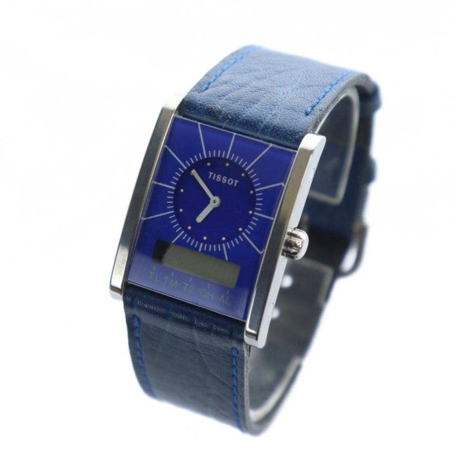 ティソ TISSOT ジャンク品 D377 腕時計 ウォッチ クォーツ アナデジ