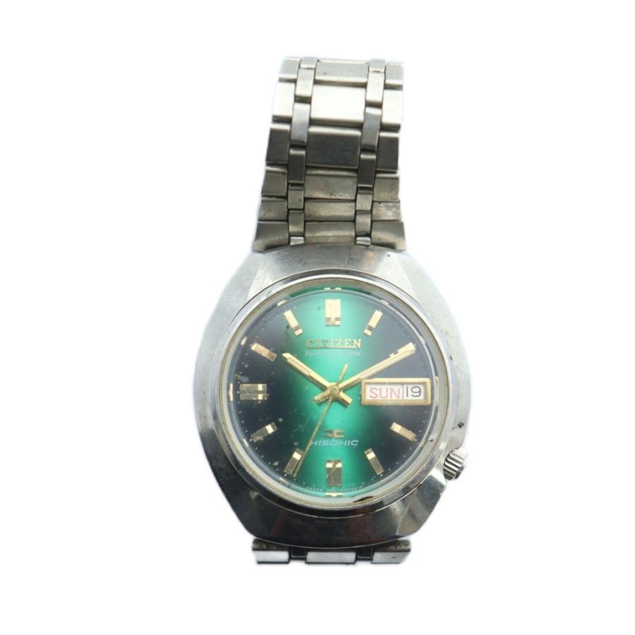 中古】1円☆正規◇【CITIZEN/シチズン】4-652487Y 青文字盤 カット 