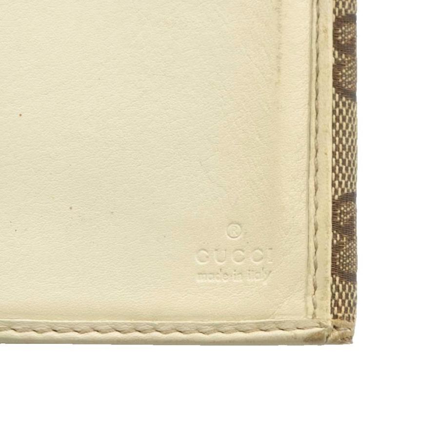 GUCCI（グッチ） 長財布 二つ折り GGキャンパス レザー Wホック 総柄