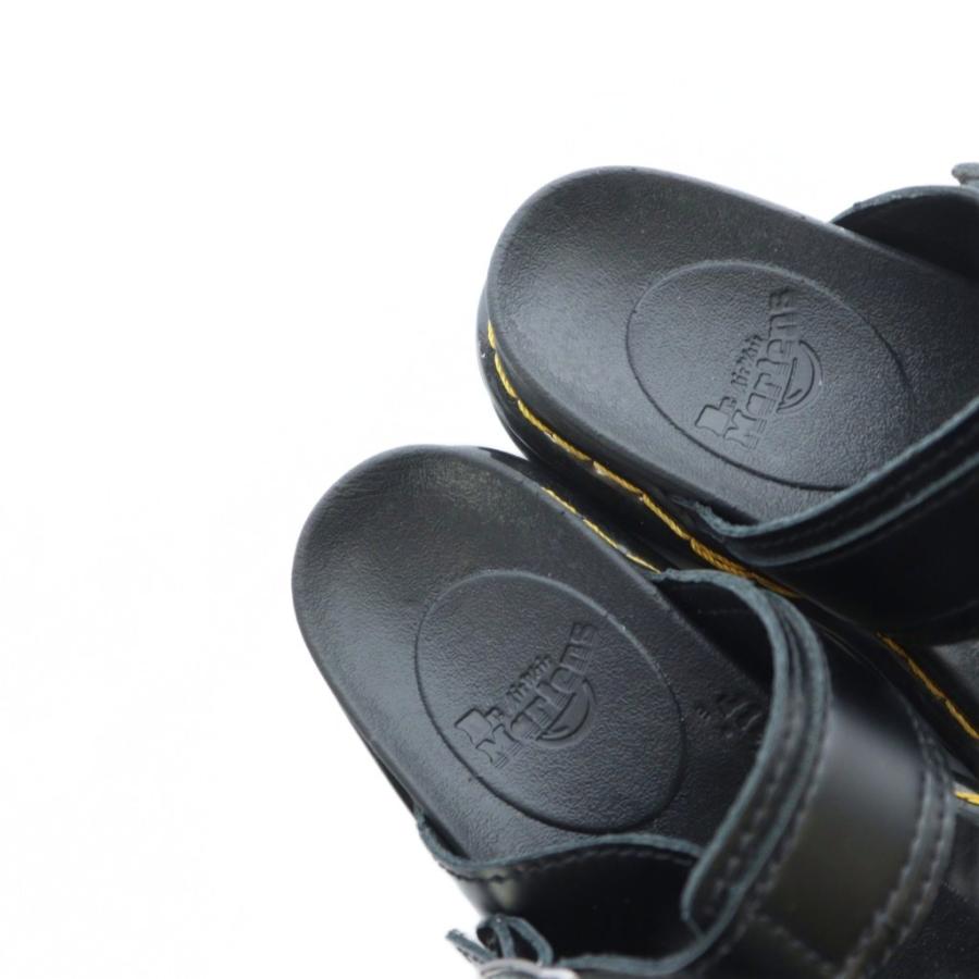 【中古】ドクターマーチン DR.MARTENS VOSS ヴォス 23802001 サンダル レザー ロゴ UK4 23cm 黒 ブラック ■GY18 Dr.Martens（ドクターマーチン） DR.MARTENS VOSS ヴォス 23802001