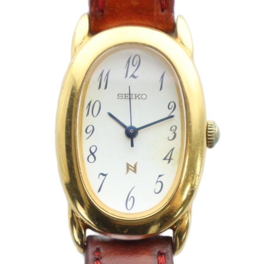 セイコー SEIKO 1F21-5B70 腕時計 ウォッチ クォーツ 白文字盤 ロゴ