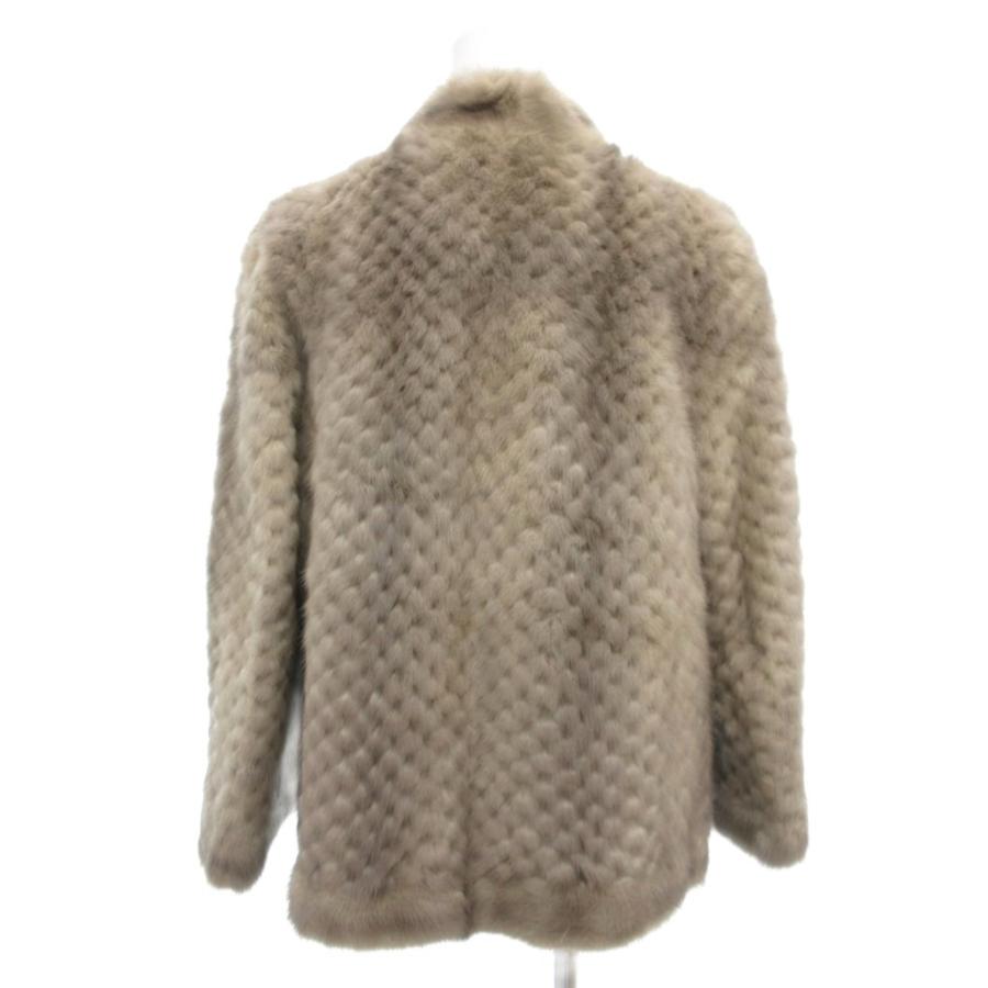 ノーブランド サファイアミンクファー コート 9 毛皮 ミドル ハーフ丈