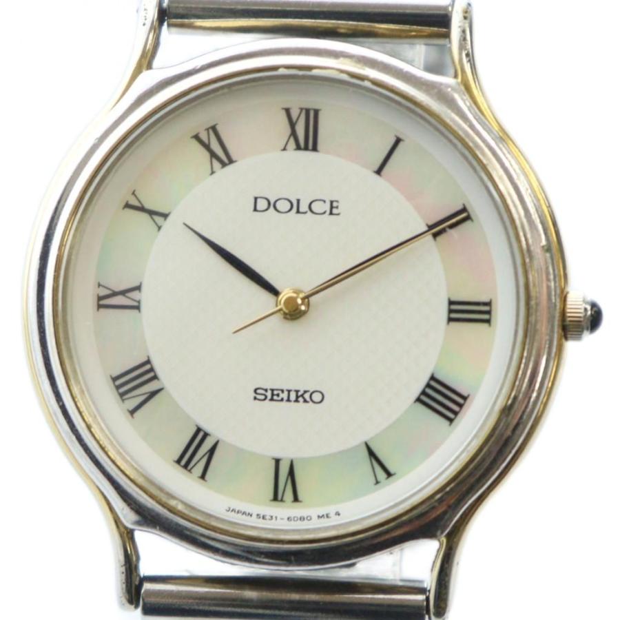 SEIKO DOLCE セイコー ドルチェ 5E31-6D60 クオーツ 腕時計 セイコー SEIKO 5E31-6D60 DOLCE 腕時計 ウォッチ クォーツ ローマン