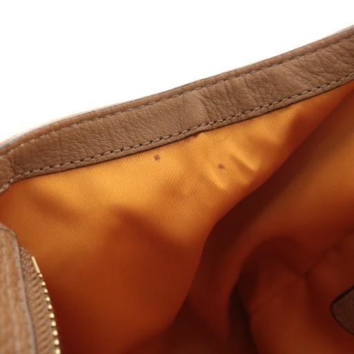 COACH（コーチ） トートバッグ ワンショルダー レザー ロゴ 茶色