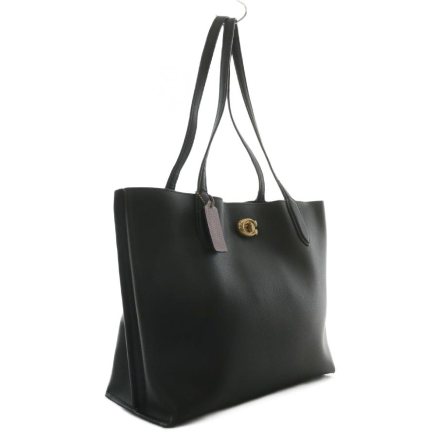 極美品】コーチ 0689 ウィロウ トートバッグ レザー 黒 A4可 手提げ