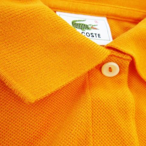 みかん　ラコステ　鹿の子半袖ポロワンピース　LACOSTE LACOSTE（ラコステ） ポロワンピース ミニ 半袖 コットン 鹿の子 ロゴ