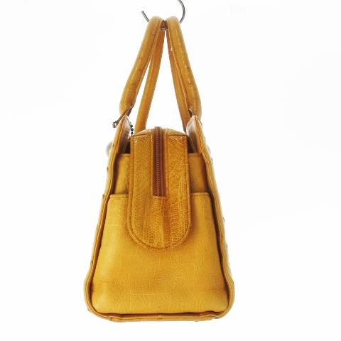 サンポー sanpo ハンドバッグ オーストリッチ レザー 革 本革 JRA  