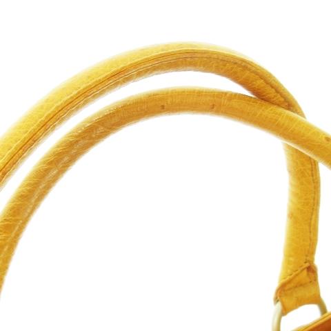 サンポー sanpo ハンドバッグ オーストリッチ レザー 革 本革 JRA  