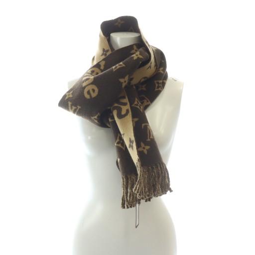 Supreme × ルイヴィトン　マフラー ブラウン LOUIS VUITTON（ルイ・ヴィトン） 未使用品 シュプリーム Supreme