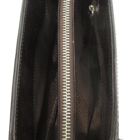 ワコウ WAKO 和光 ハンドバッグ エナメル ナイロン ボーダー 茶