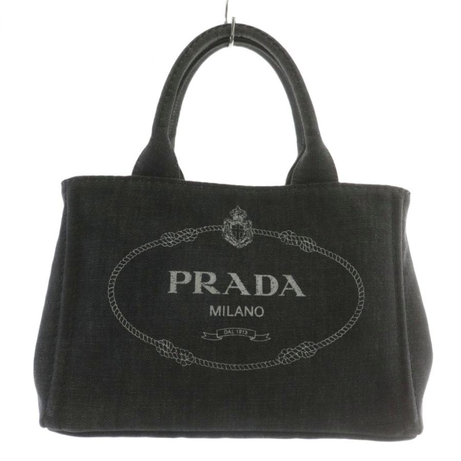 PRADA プラダ カナパ トートバッグ ショルダー 2WAY デニム キャンバス