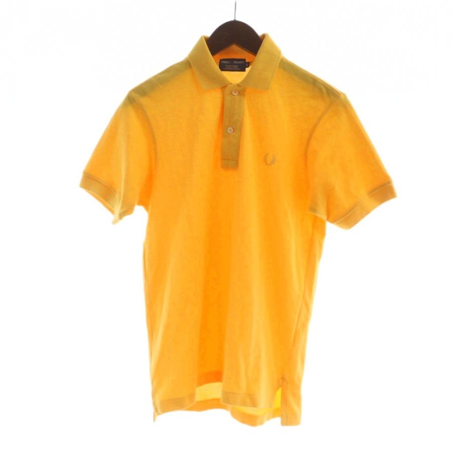 FRED PERRY（フレッドペリー） ポロシャツ カットソー 半袖 ロゴ S 黄