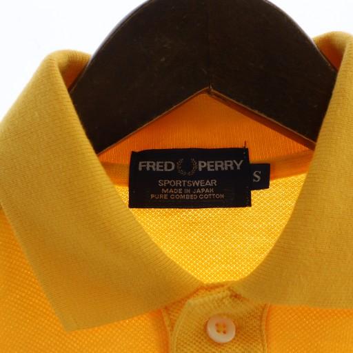 FRED PERRY（フレッドペリー） ポロシャツ カットソー 半袖 ロゴ S 黄