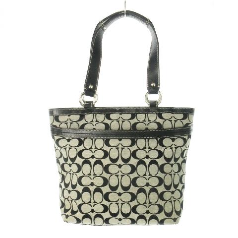 COACH（コーチ） トートバッグ キャンバス レザー 革 シグネチャー