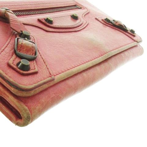 BALENCIAGA バレンシアガ クラシックマネー 長財布 レザー ピンク BALENCIAGA（バレンシアガ） クラシックマネー 長財布 ロング