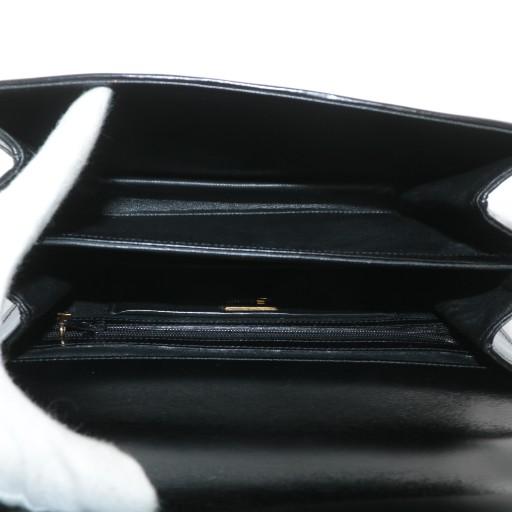 コンテス Comtesse ハンドバッグ ホースヘアー レザー ゴールド金具 黒