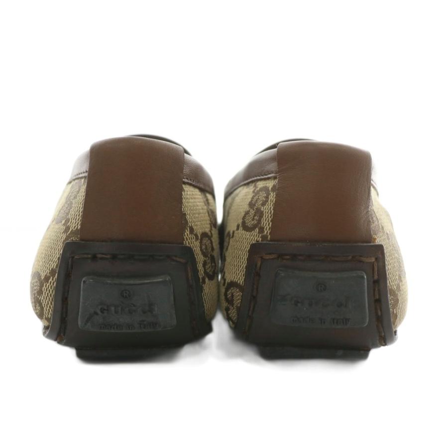 GUCCI グッチ GG柄 ドライビングシューズ　ダークブラウン GUCCI（グッチ） ドライビングシューズ ローファー スリッポン GG