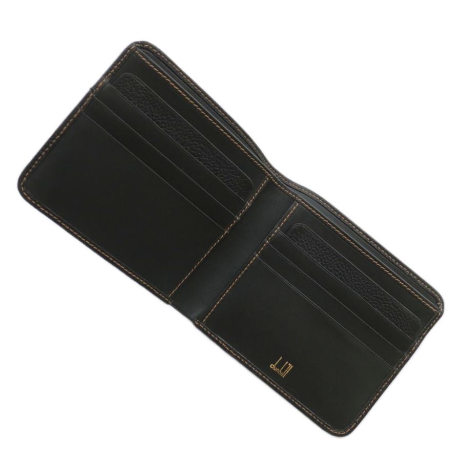 dunhill（ダンヒル） 財布 お札入れ 二つ折り レザー ロゴ 黒 ブラック