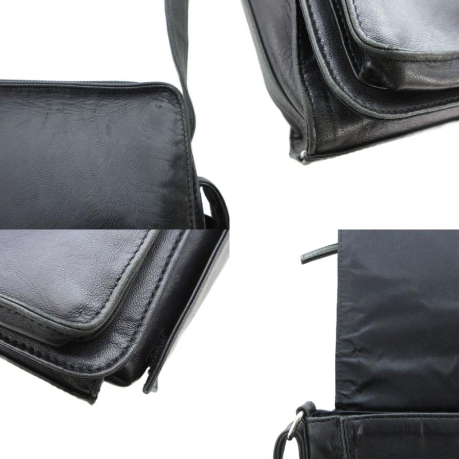 ヘルムートラング 本人期 本革レザーサコッシュ ショルダーバッグ黒 ヘルムートラング 本人期 本革レザーサコッシュ ショルダーバッグ黒