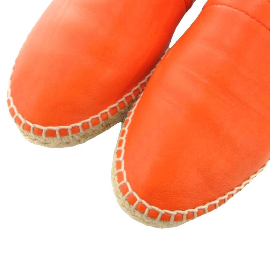 LOEWE（ロエベ） エスパドリーユ スリッポン アナグラム 36 オレンジ