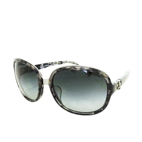 【中古】ドルチェ&ガッバーナ ドルガバ サングラス セルフレーム バタフライ ロゴ 総柄 59 17 130 黒 DOLCE&GABBANA（ドルチェ & ガッバーナ） ドルガバ サングラス セル