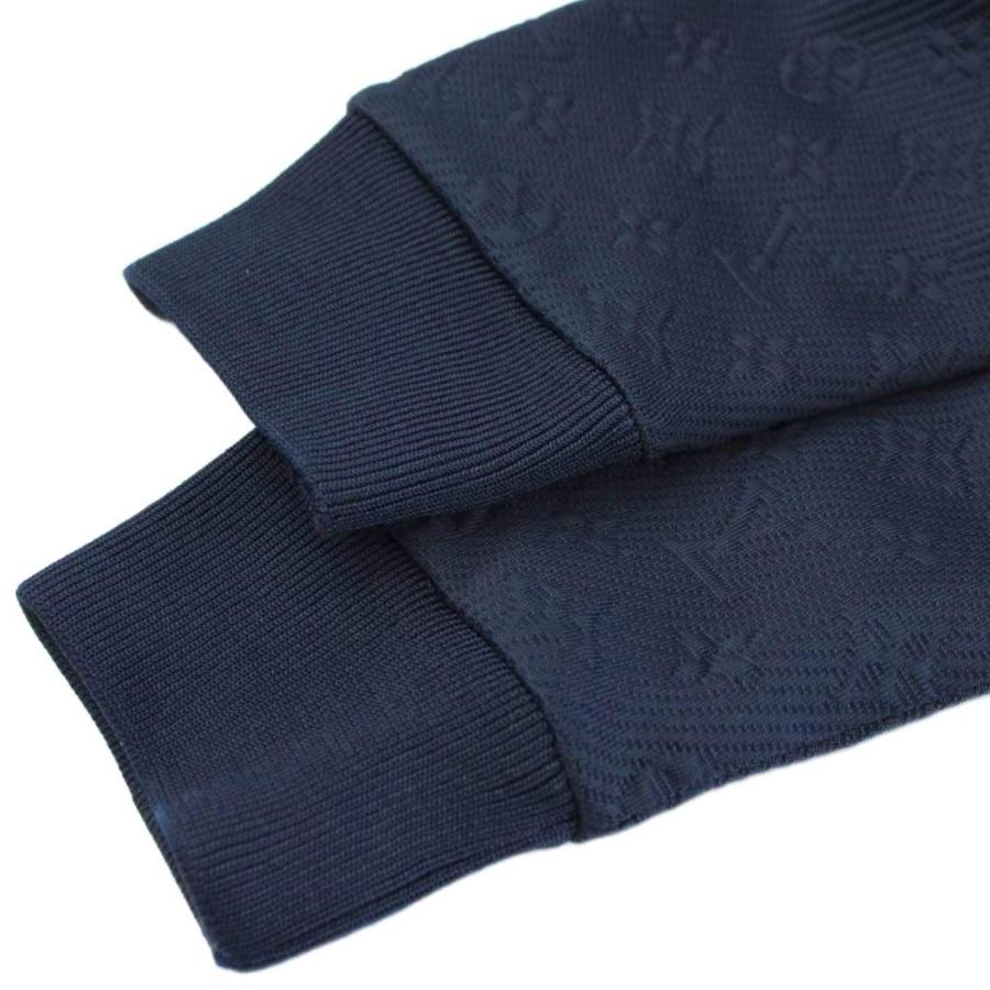 【中古】ルイヴィトン 22AW モノグラム ジャガード フルジップ トラック オーバー ジャケット RM222Q XHM HJY45W L 紺 LOUIS VUITTON（ルイ・ヴィトン） LOUIS VUITTON 22AW モノグラム