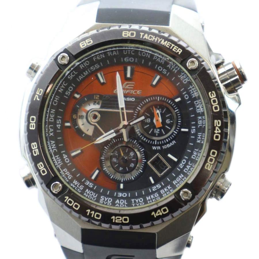 EDIFICE EFE-500 クォーツ クロノグラフ ブラック/シルバー CASIO（カシオ） ジャンク品 EDIFICE EFE-500 腕時計 ウォッチ