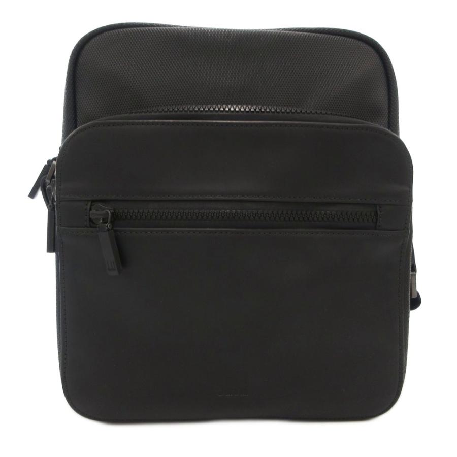 dunhill ショルダーバッグ クロスボディバッグ 縦型スクエア 黒 本革 メンズ dunhill ショルダーバッグ クロスボディバッグ 縦型スクエア 黒